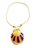 The Clemson Cabana Striped Necklace
