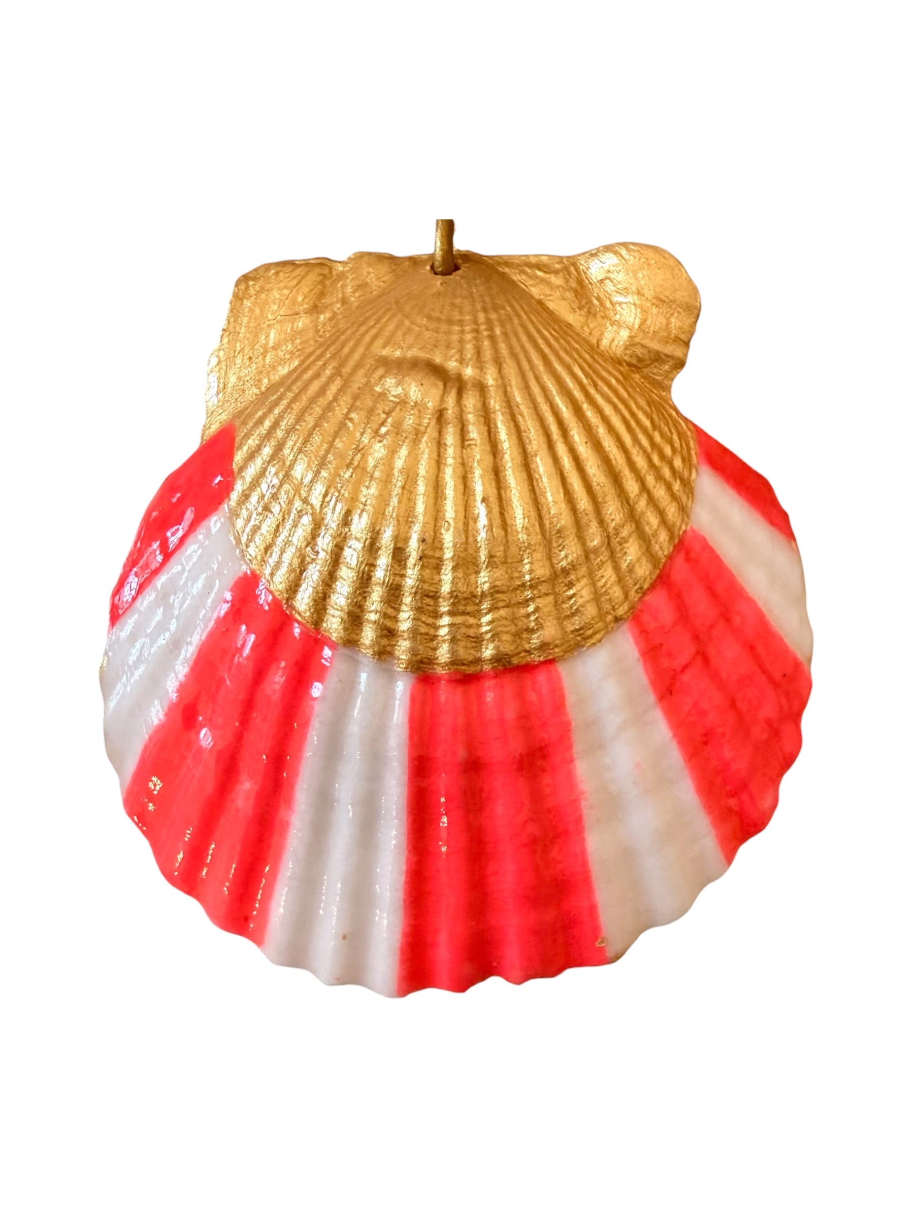 Coral Cabana Stripes Charm